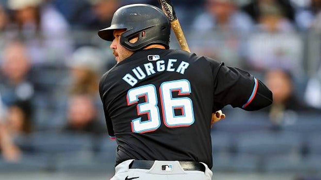 St. Louis area native Jake Burger hasn't forgotten his roots, as his baseball career soars