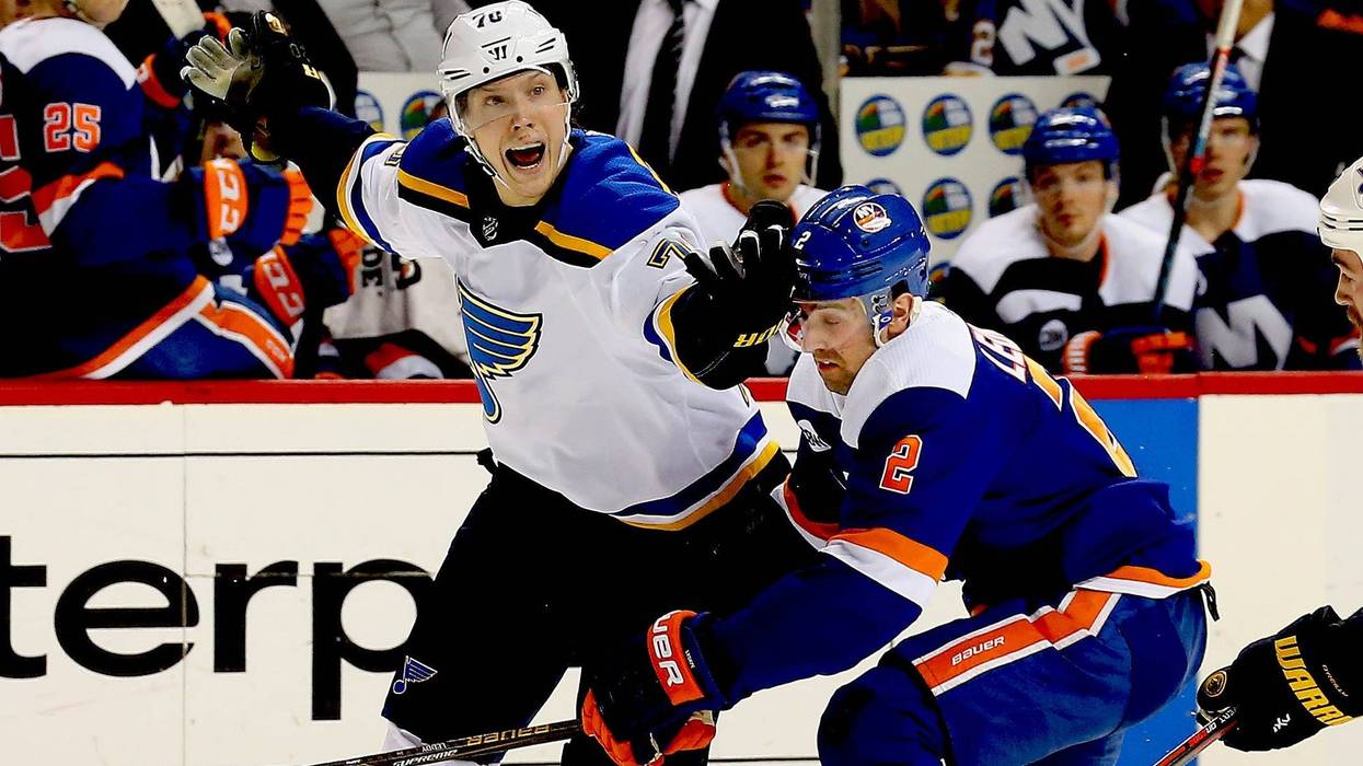 St. Louis Blues forward Oskar Sundqvist.