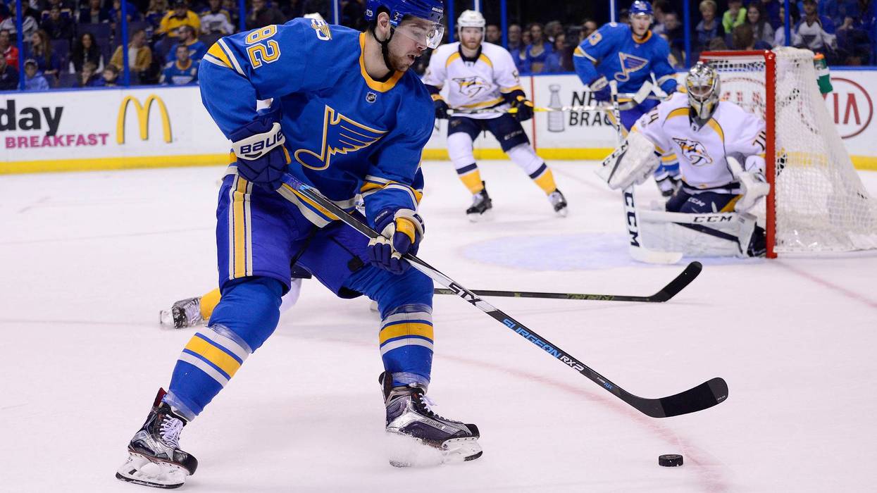 St. Louis Blues left wing Zach Sanford