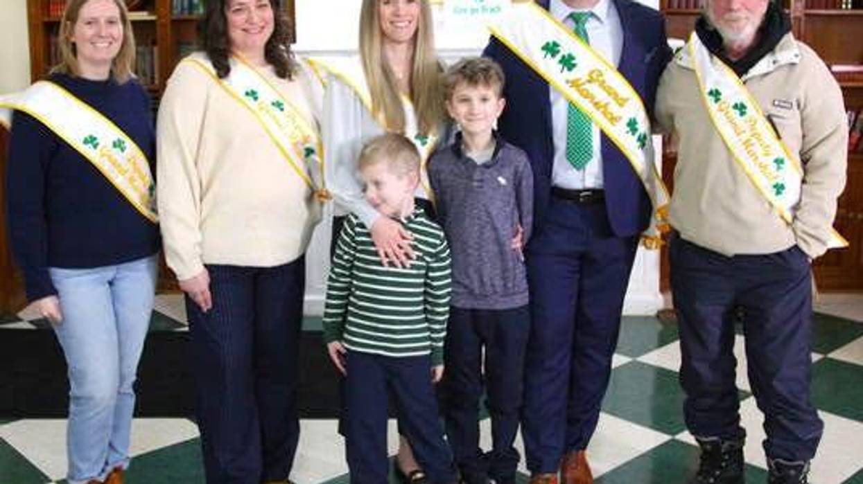 St. Patrick's Day Parade Grand Marshal Daniel O'Sullivan and his Deputy Grand Marshals