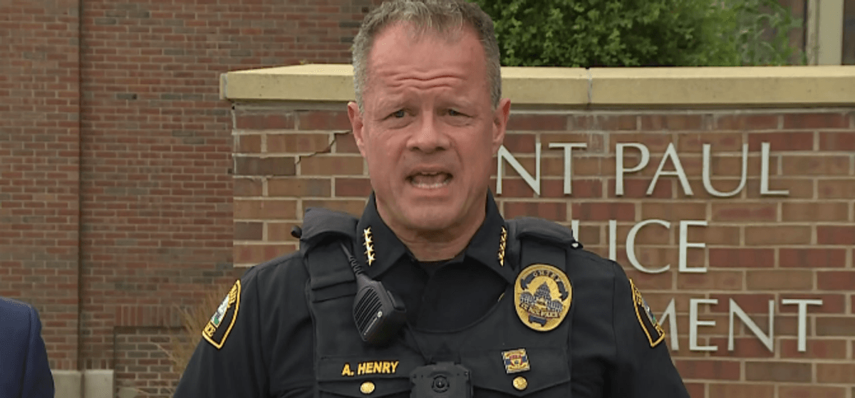 St. Paul police chief Axel Henry