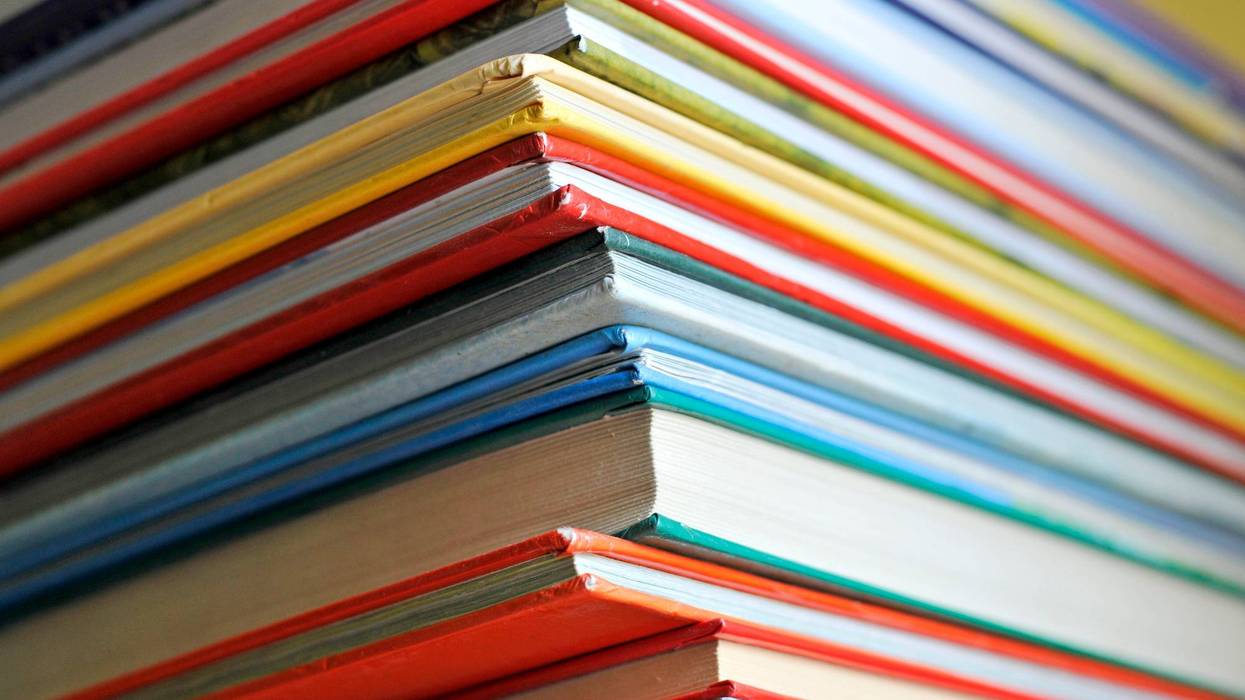 Stack of children's books