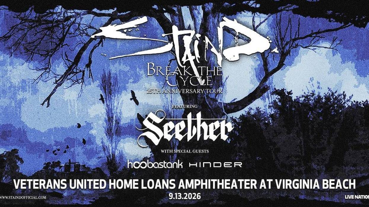 Staind - Break The Cycle 25th Anniversary Tour featuring Seether and special guests Hoobastank and Hinder