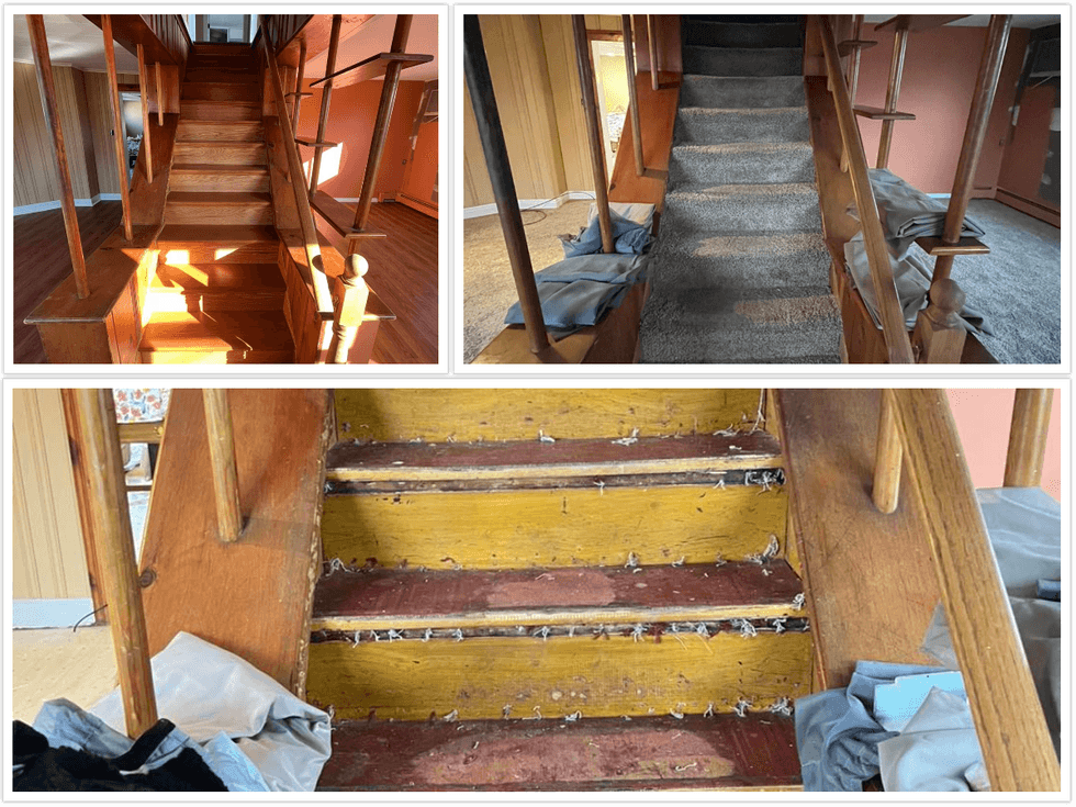 Stairs Before and After
