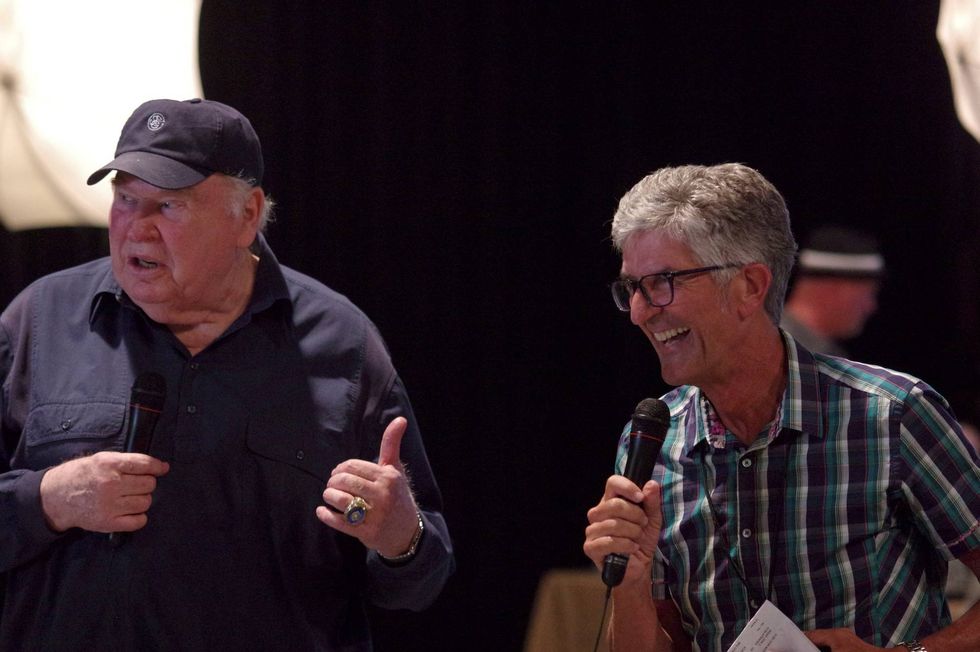 Stan and John Madden, two voices heard many times together on KCBS Radio throughout the years.