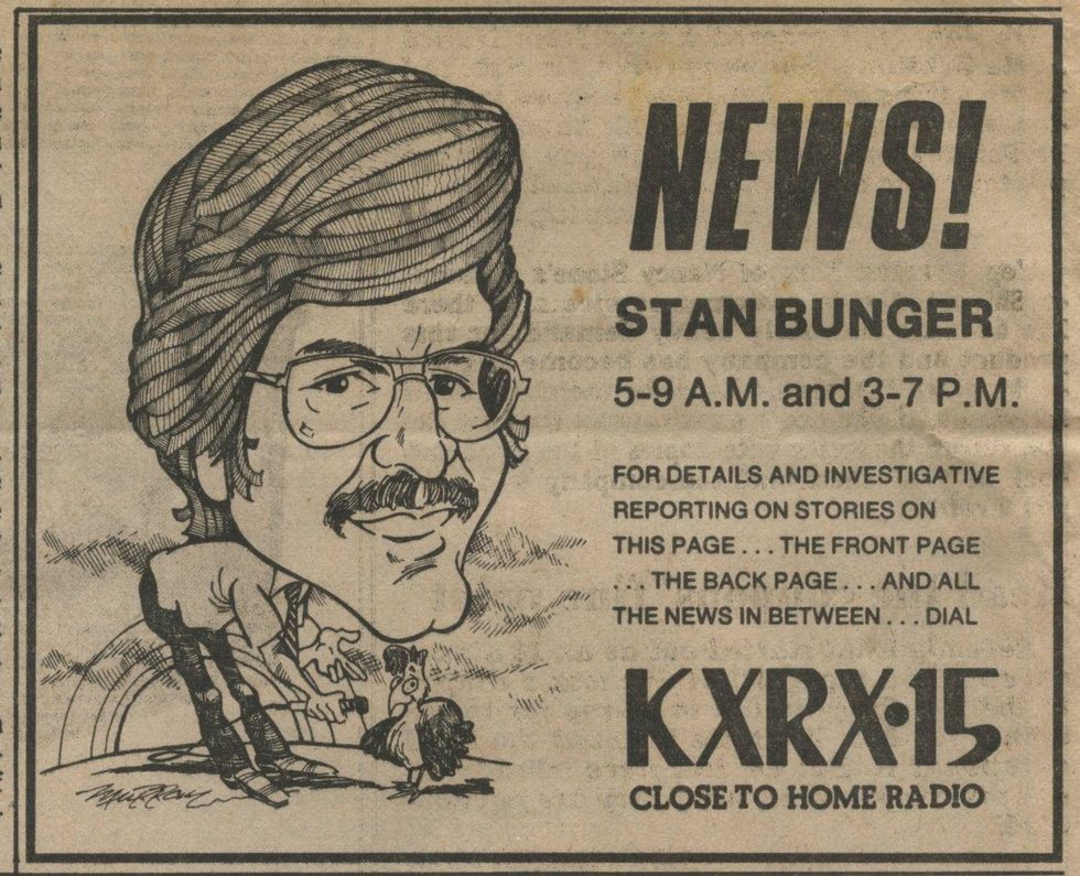 Stan in the glory days at KXRX San Jose.