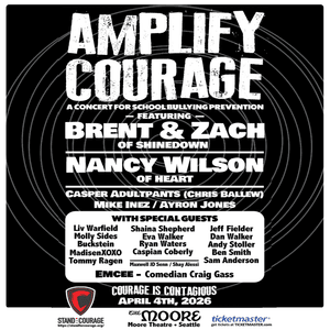 Stand For Courage: Starring Brent Smith and Zach Myers of Shinedown and Nancy Wilson of Heart at The Moore Theatre