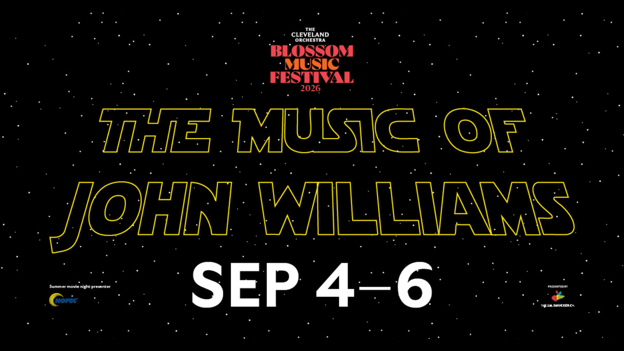 Star Wars-style poster: The Cleveland Orchestra performs The Music of John Williams, Sep 4-6, 2026.