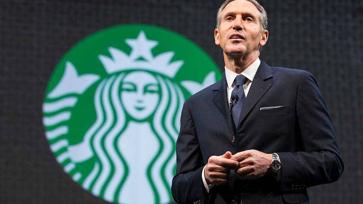 Starbucks interim CEO Howard Schultz speaks during Starbucks annual shareholders meeting March 18, 2015 in Seattle, Washington. (Stephen Brashear/Getty Images)