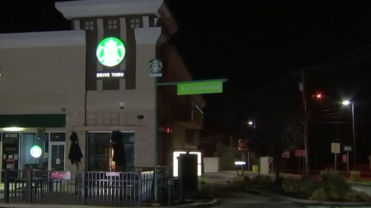Starbucks storefront in Gloucester Township