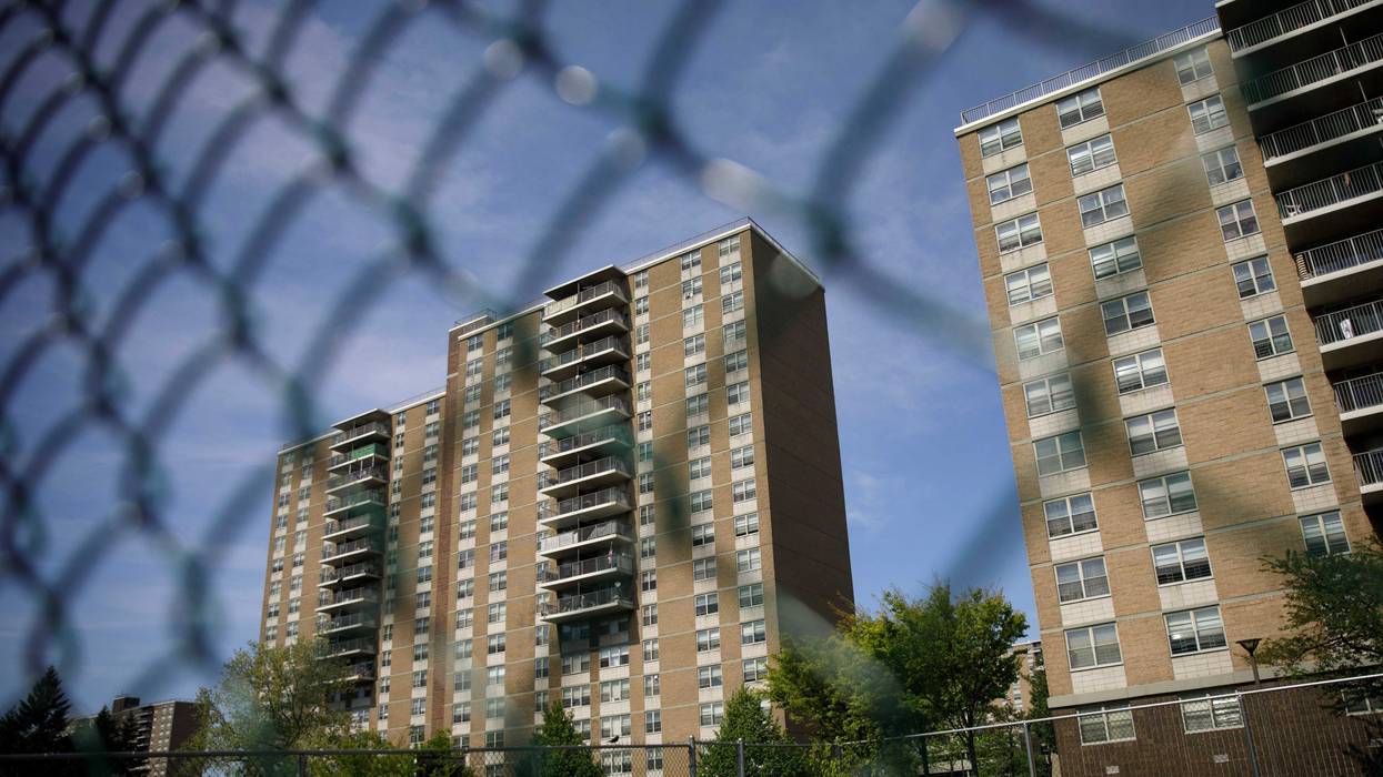 Starrett City, also known as Spring Creek Towers, stands in the East New York neighborhood, May 9, 2018 in the Brooklyn borough of New York City.