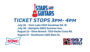 Sonic Stars and Guitars Ticket Stops!