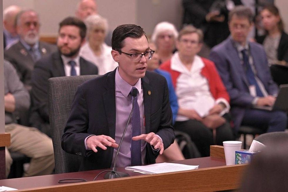 State Rep. Dirk Deaton, a Republican from Noel, presents legislation that would redraw Missouri