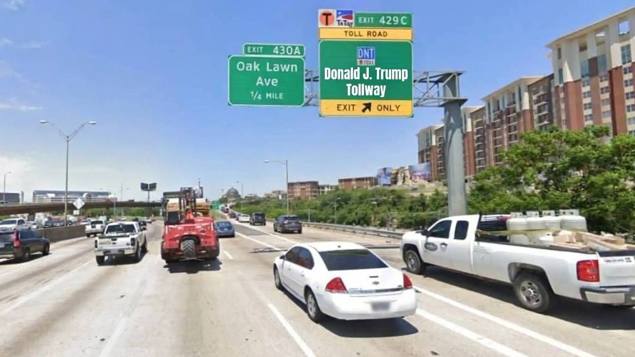 State Rep. Jared Patterson of Frisco plans to file a resolution in the next legislative session calling on the North Texas Tollway Authority to rename the Dallas North Tollway the “Donald J. Trump Tollway.”