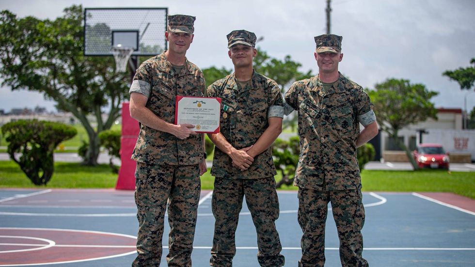 Stationed in Japan, Marine