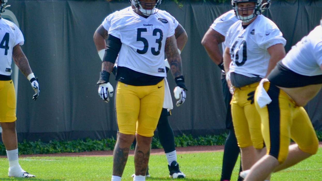 Steelers center Maurkice Pouncey at OTA in 2019