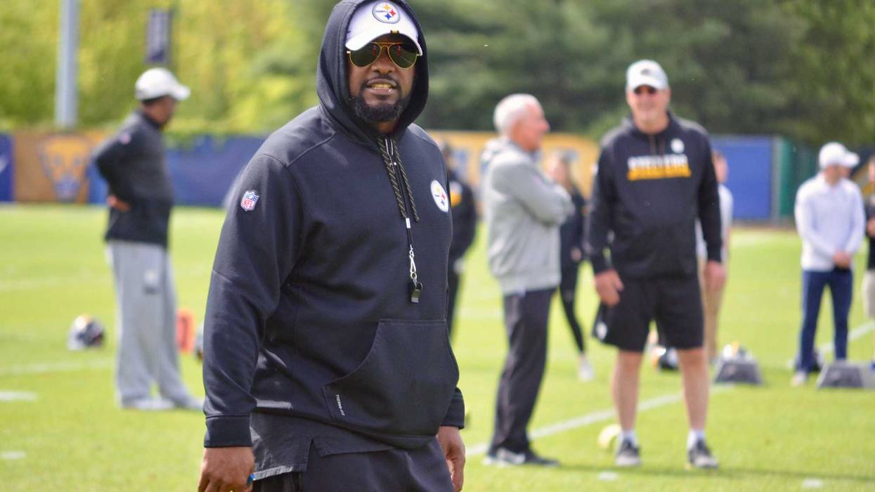 Steelers coach Mike Tomlin at OTAs in 2019