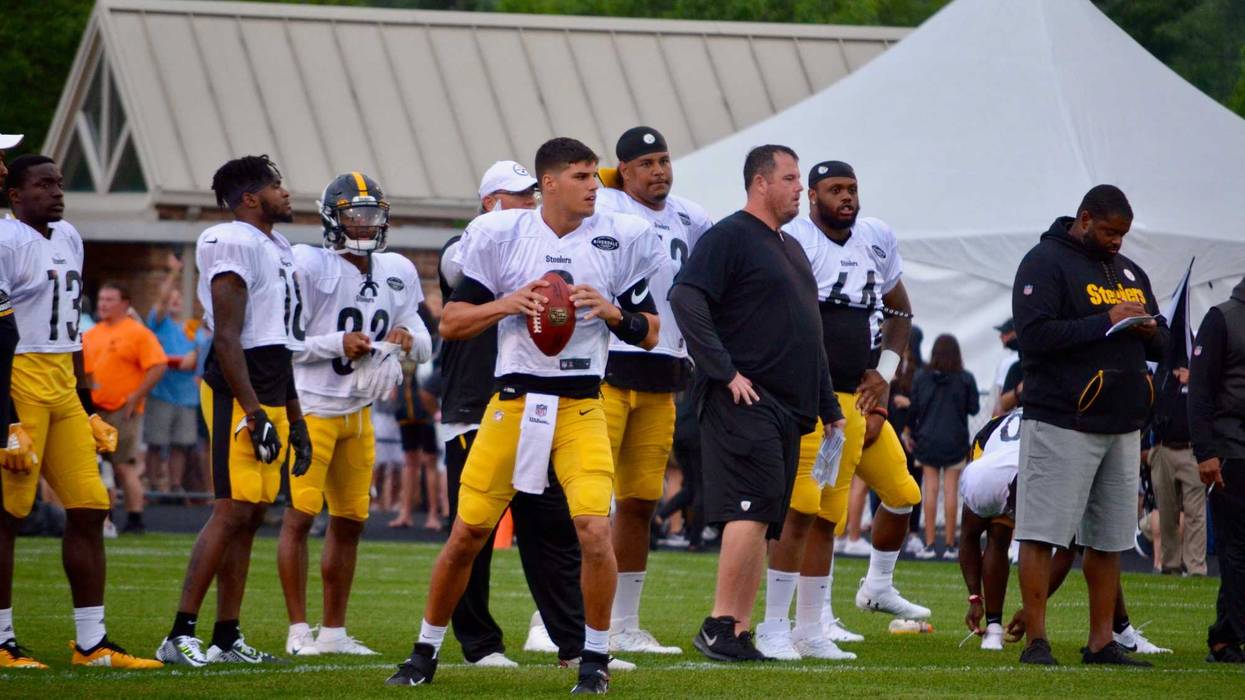 Steelers QB Mason Rudolph at training camp 2019