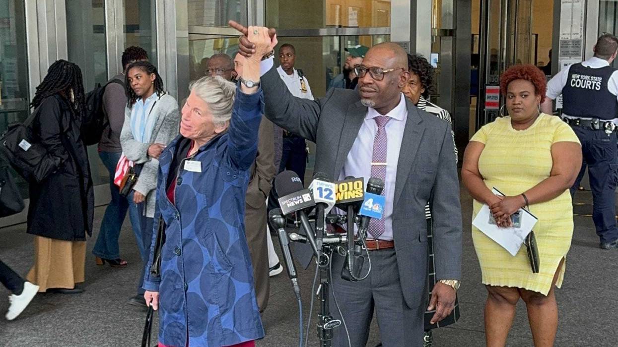Steve Carrington, 56, was in Brooklyn Supreme Court on Wednesday to have his conviction in the 1995 murder of a lumberyard employee vacated.