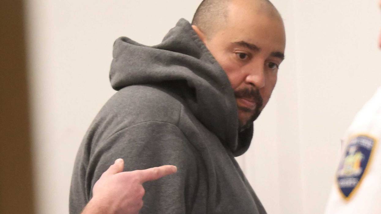 Steven Brown, 44-years-old, at First District Court, after being arraigned and released without bail at the courthouse in Central Islip, New York, on March 6, 2024.