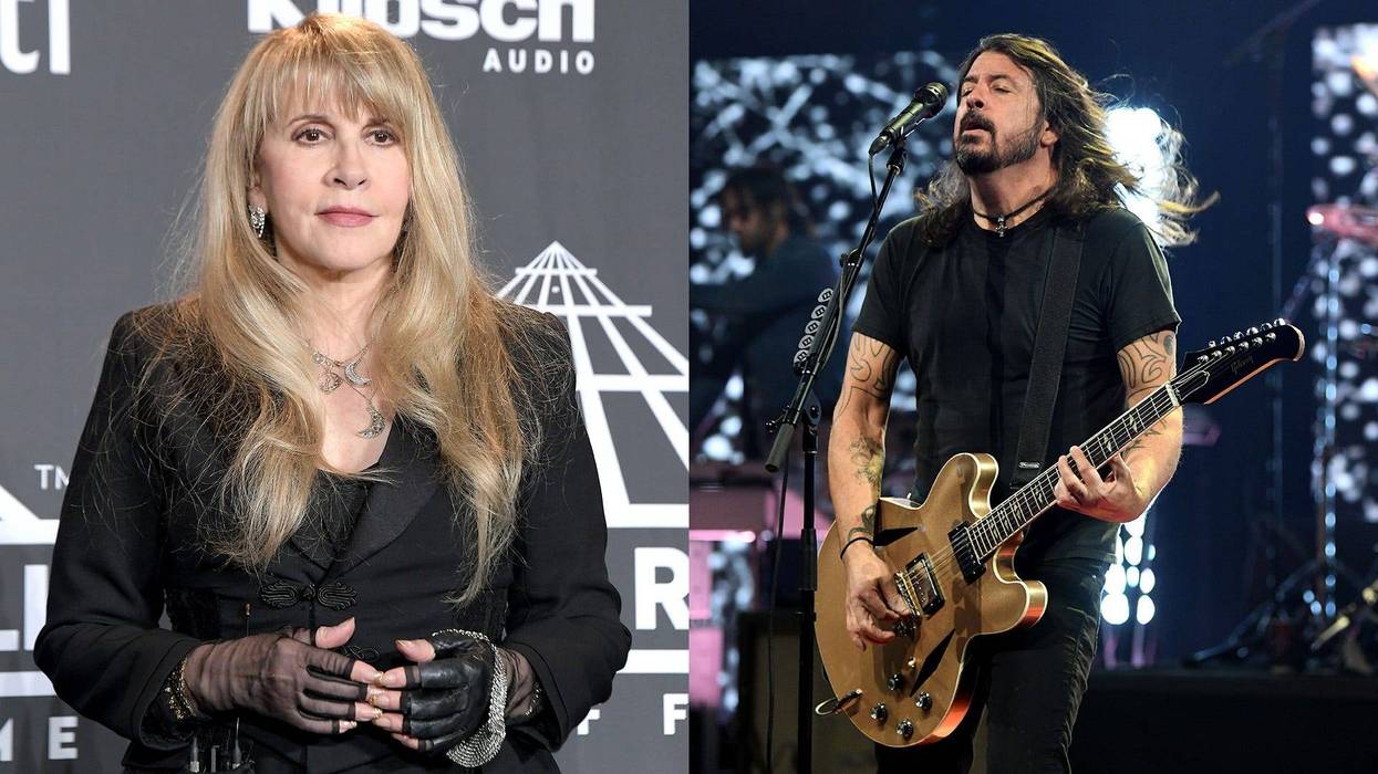 Stevie Nicks and Dave Grohl