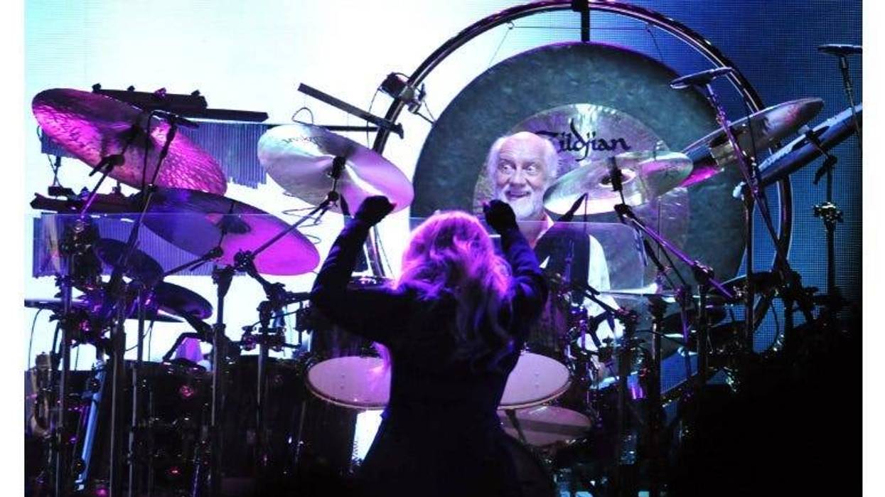 Stevie Nicks and Mick Fleetwood perform at Bridgestone Arena.