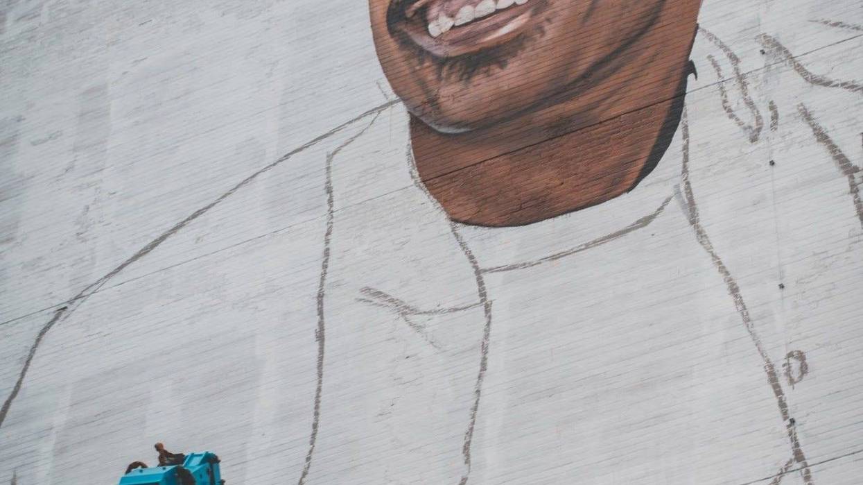 Stevie Wonder Mural Music Hall Detroit