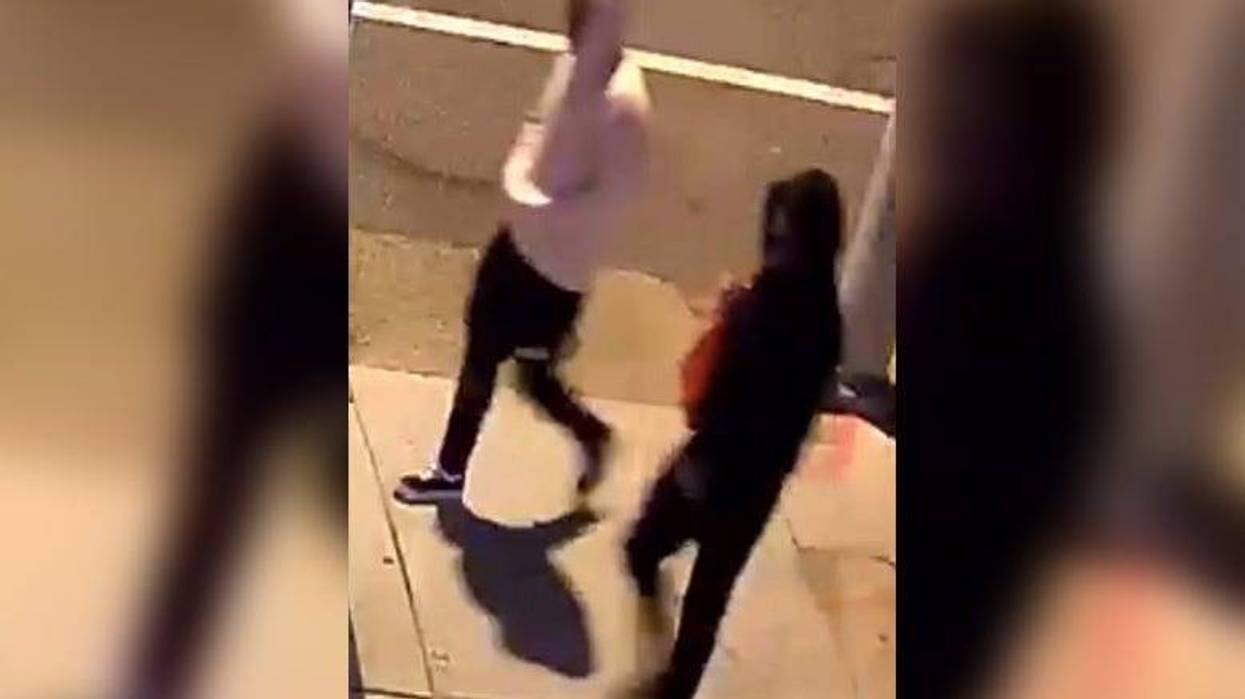 Stills from surveillance video footage of the two suspects wanted in connection with two vandalisms that occurred in Spring Garden on June 2.