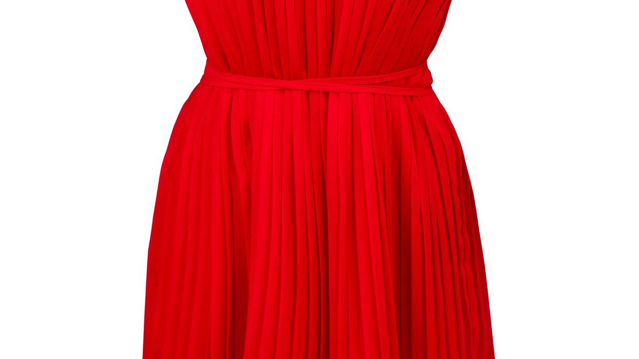 Stock image of red dress
