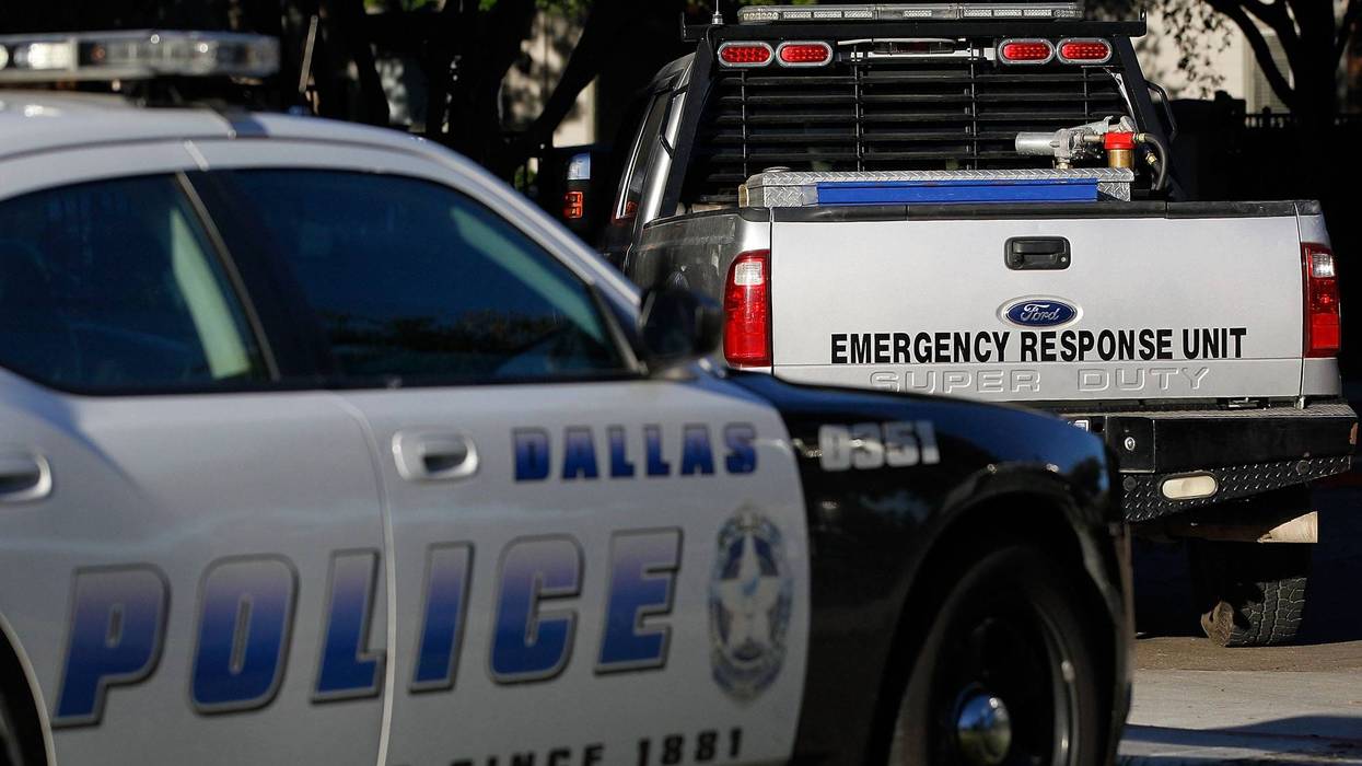 Stock photo of a Dallas Police Dept. squad car