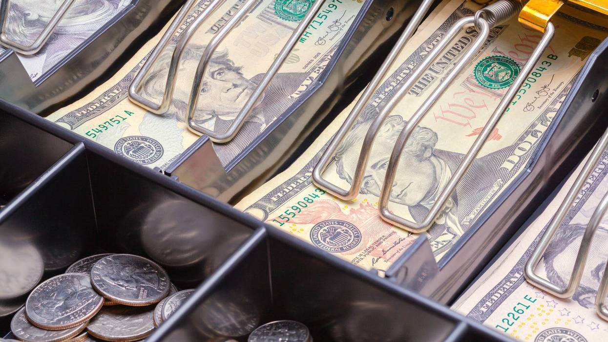 Stock photo of cash register