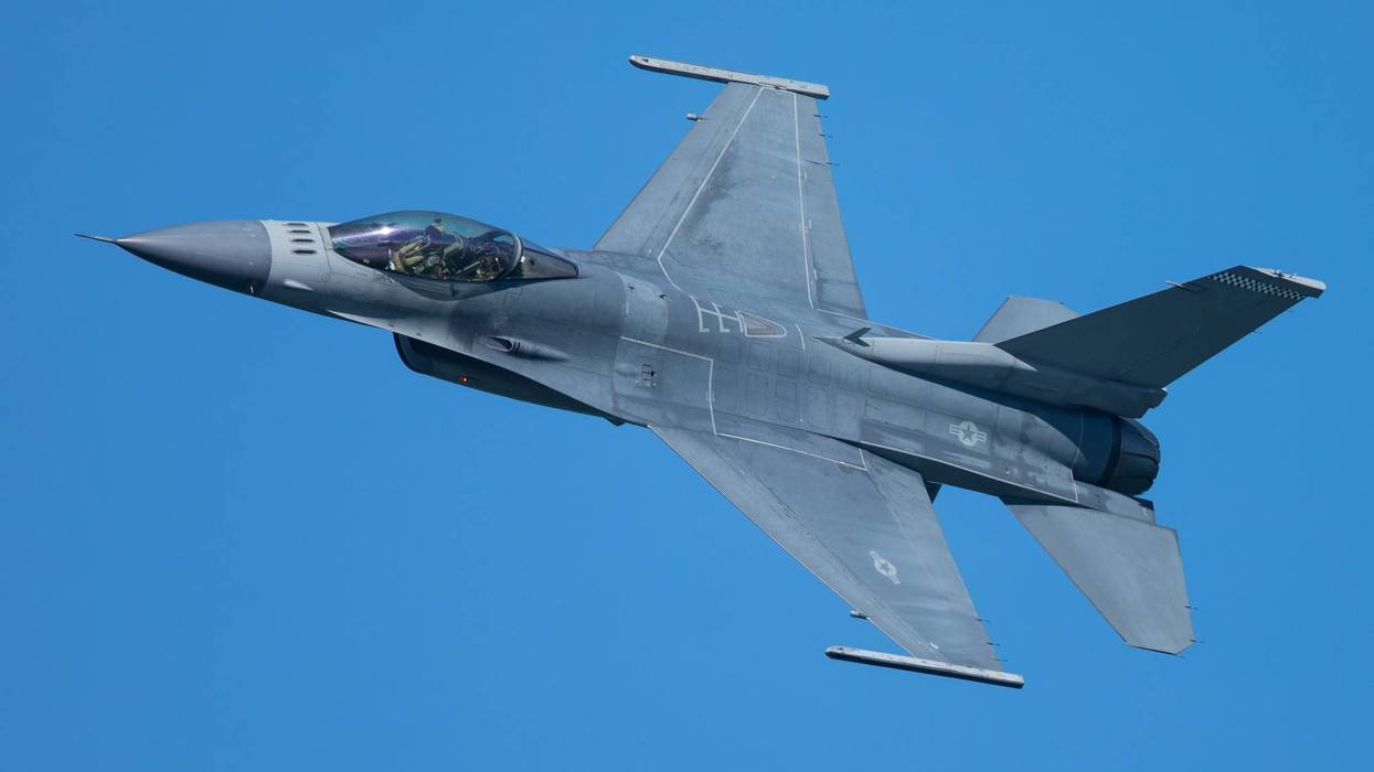 Stock photo of F-16 fighter jet