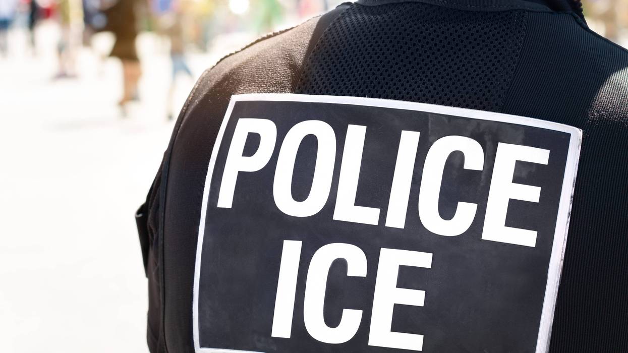 Stock photo of ICE officer