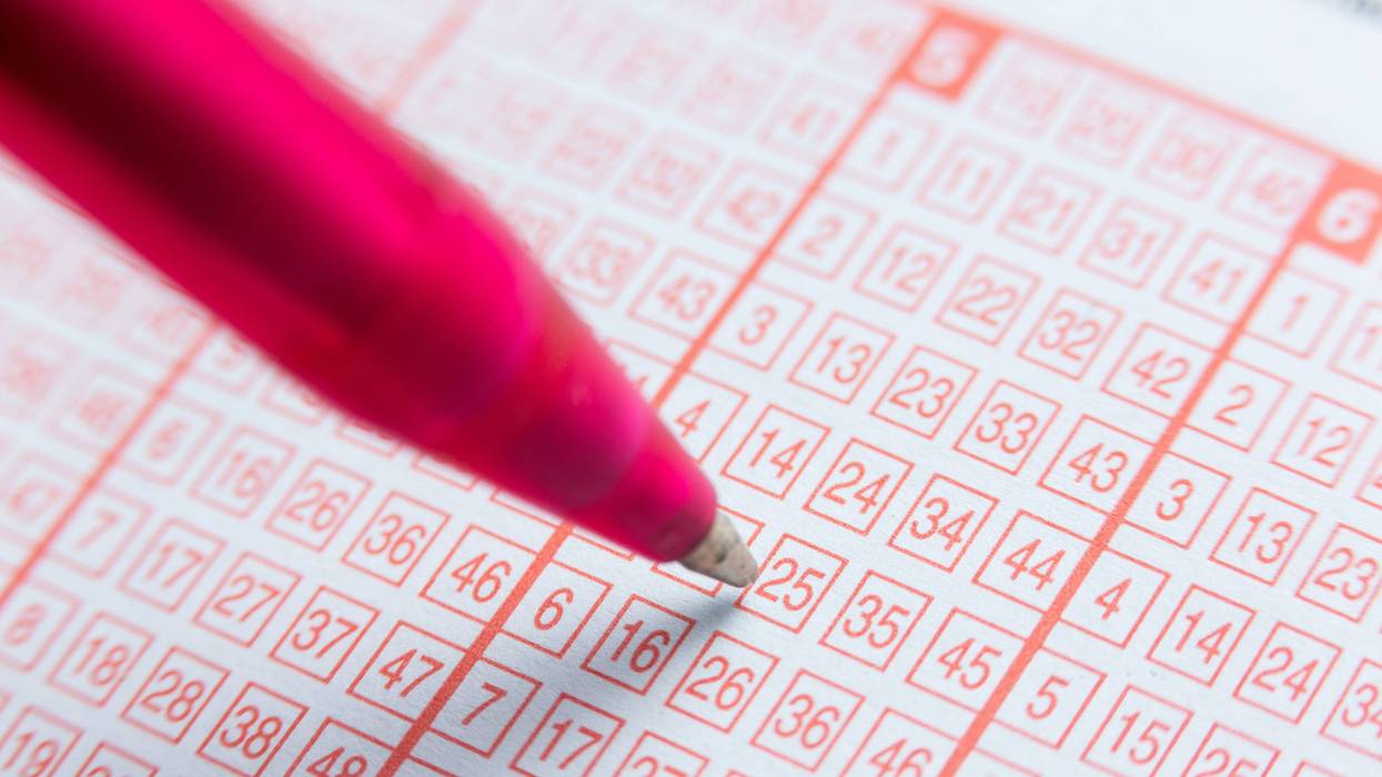 Stock photo of lottery ticket