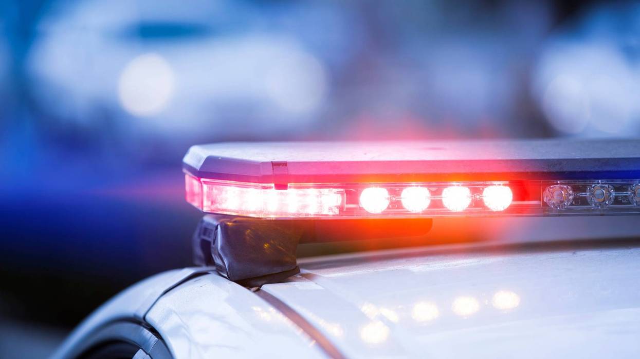 Stock photo of police car