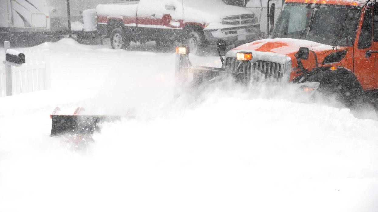 Stock photo of snow plow