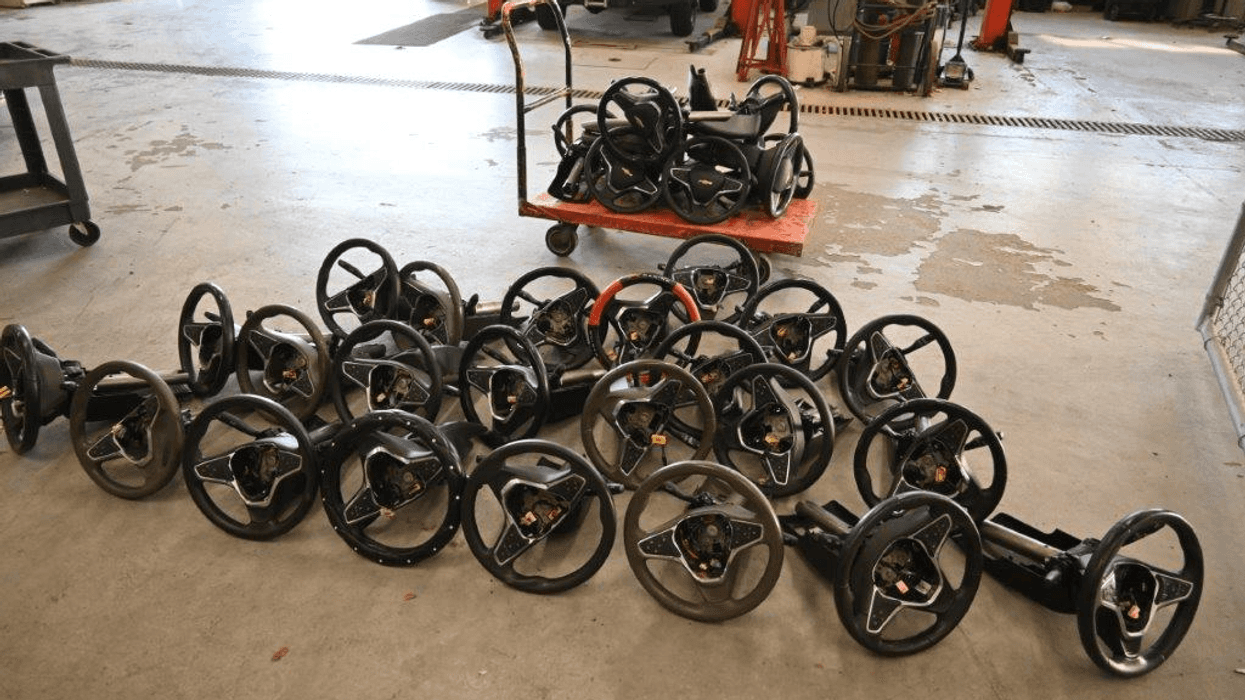 Stolen steering wheels