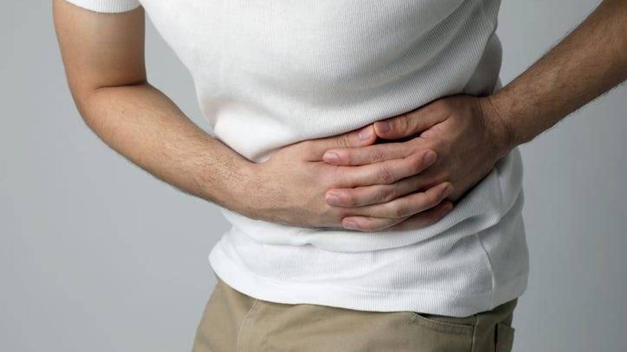 Stomach pain.