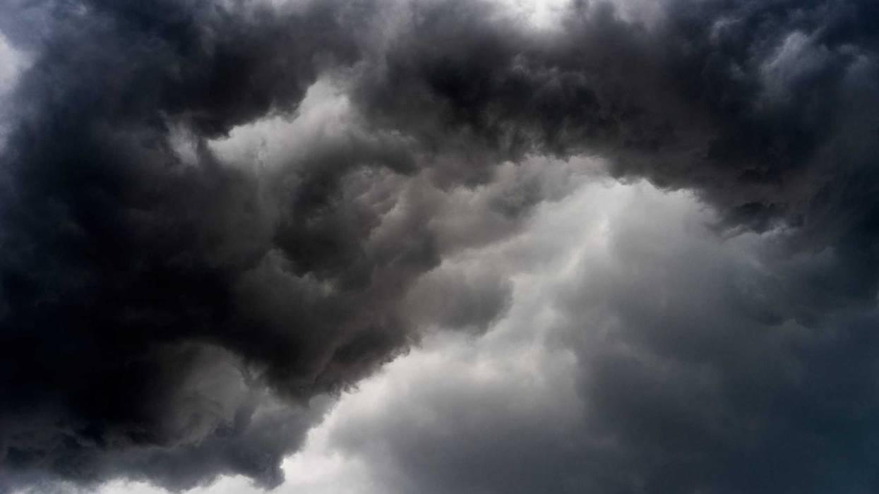 Storm clouds stock photo.