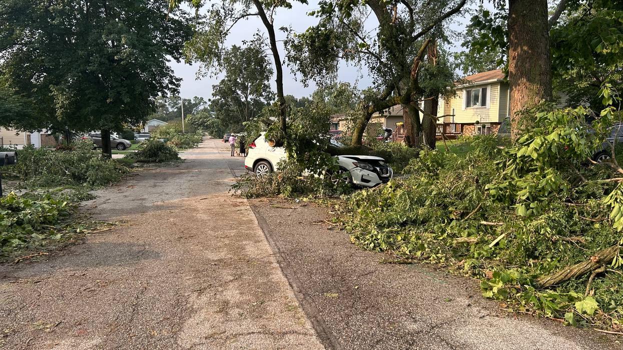 Storm damage in Portage, Indiana
