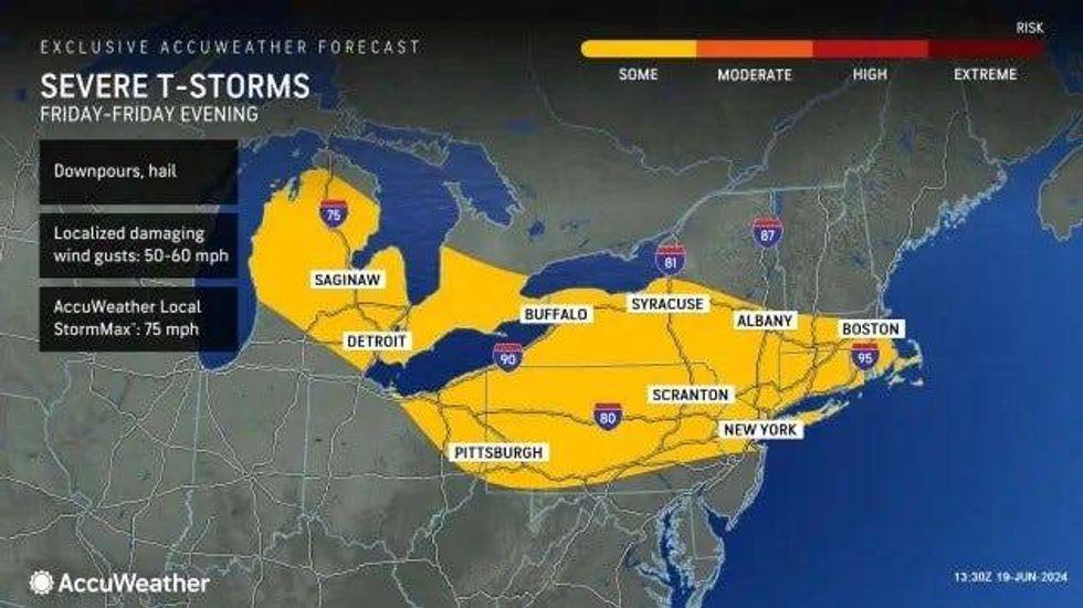 storm map for Friday