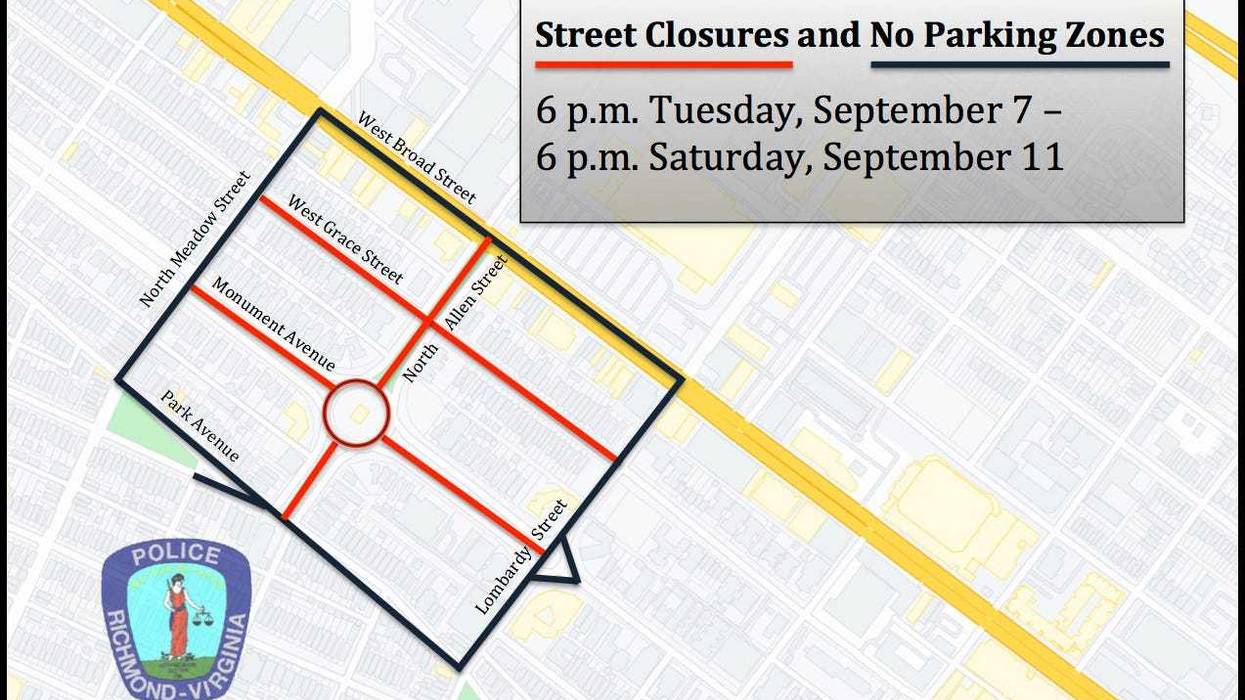 Street Closures for Lee Monument Removal