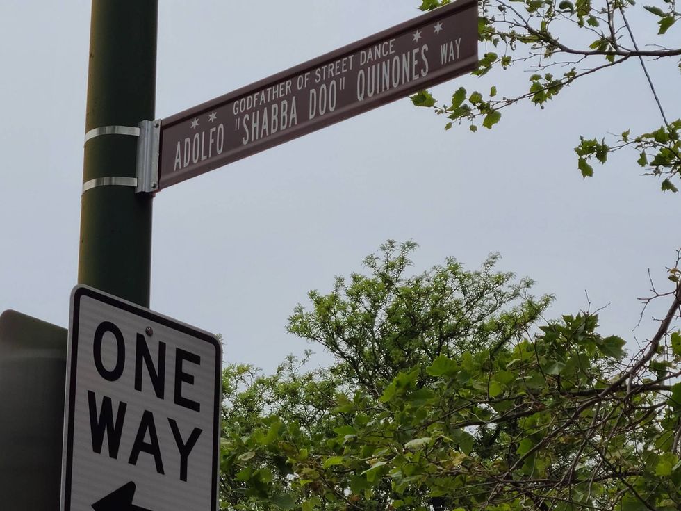 street sign honoring Shabba Doo