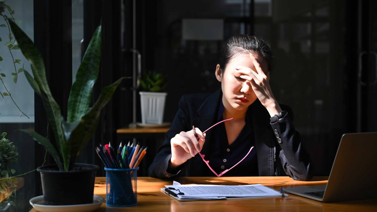 Stressed out employee.