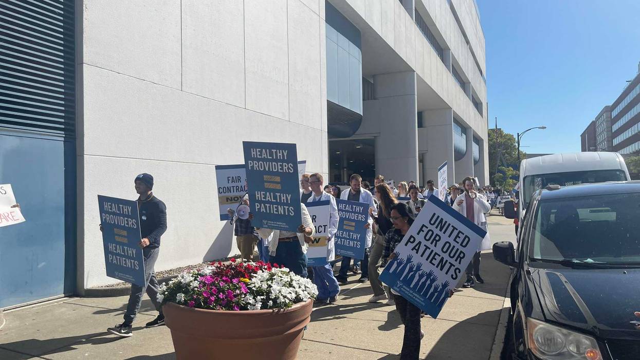 Striking UB medical residents and fellows