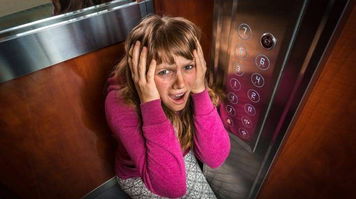 Stuck on elevator