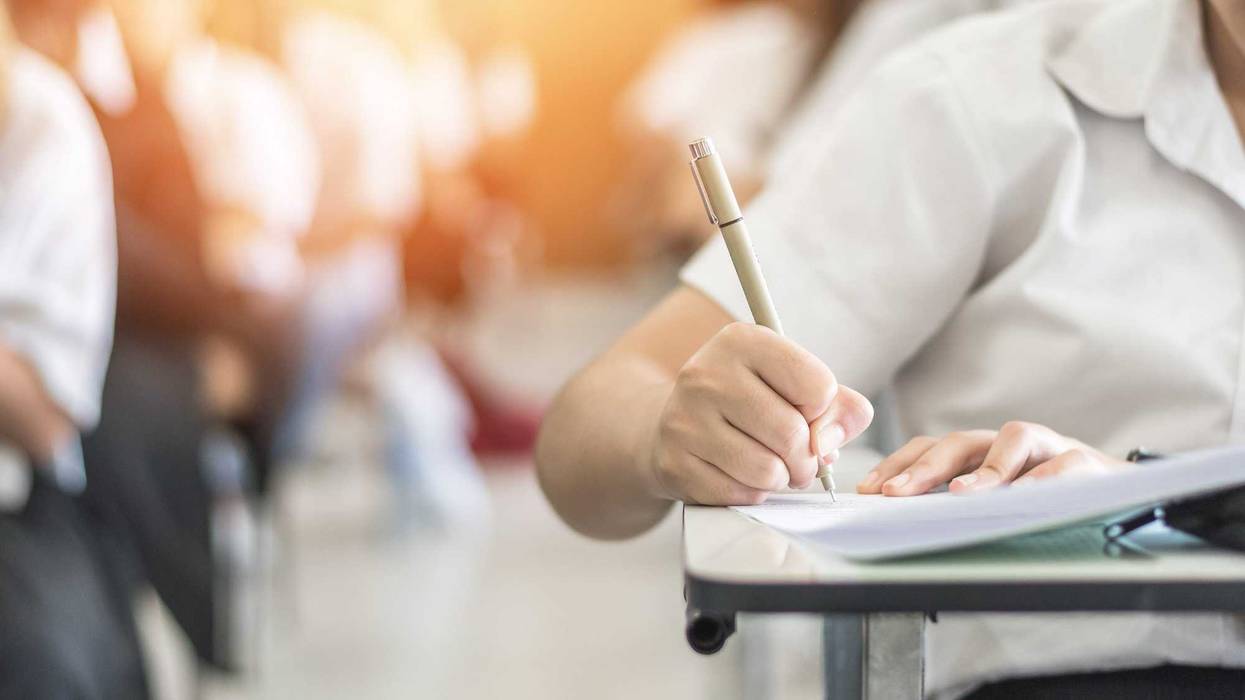 Student at desk