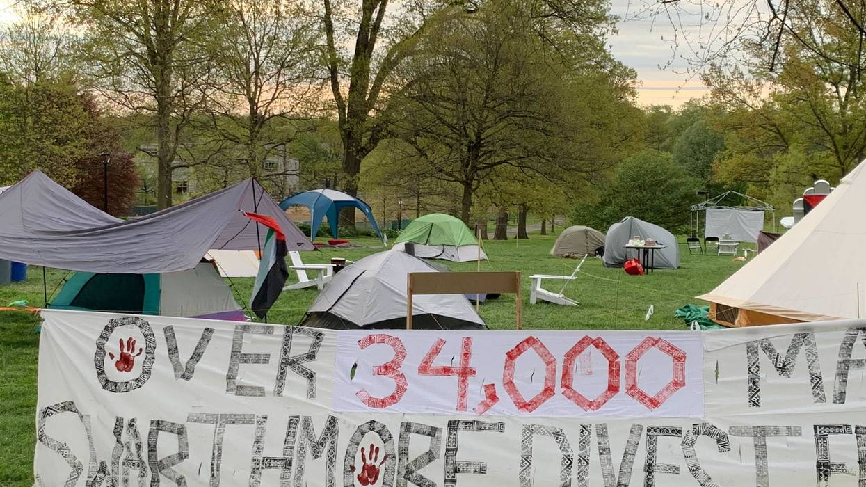 Student encampment protest at Swarthmore University over Israel-Hamas war