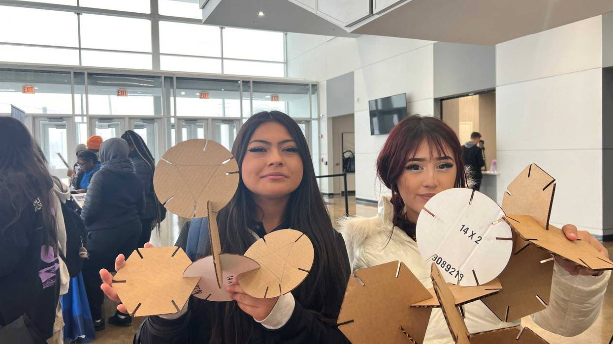 students at CPS STEM career fair