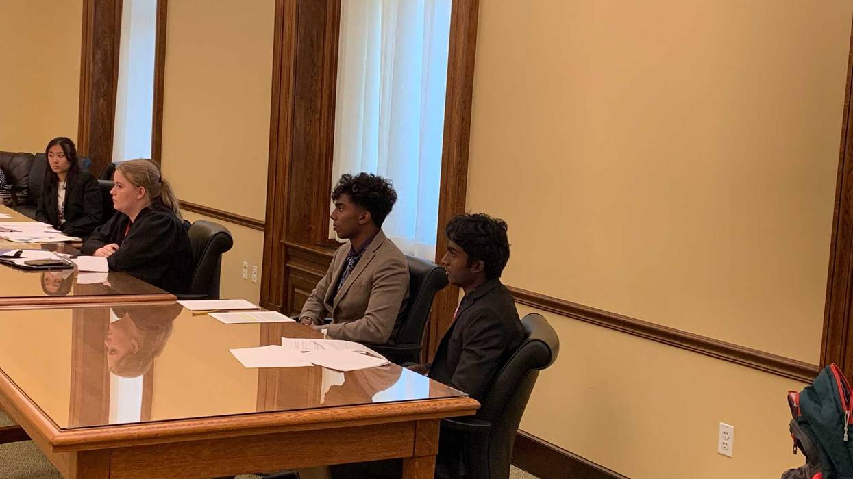 Students mocking U.S Supreme Court as Justices